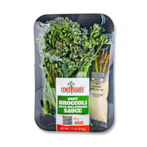 Baby Broccoli with Hollandaise Sauce